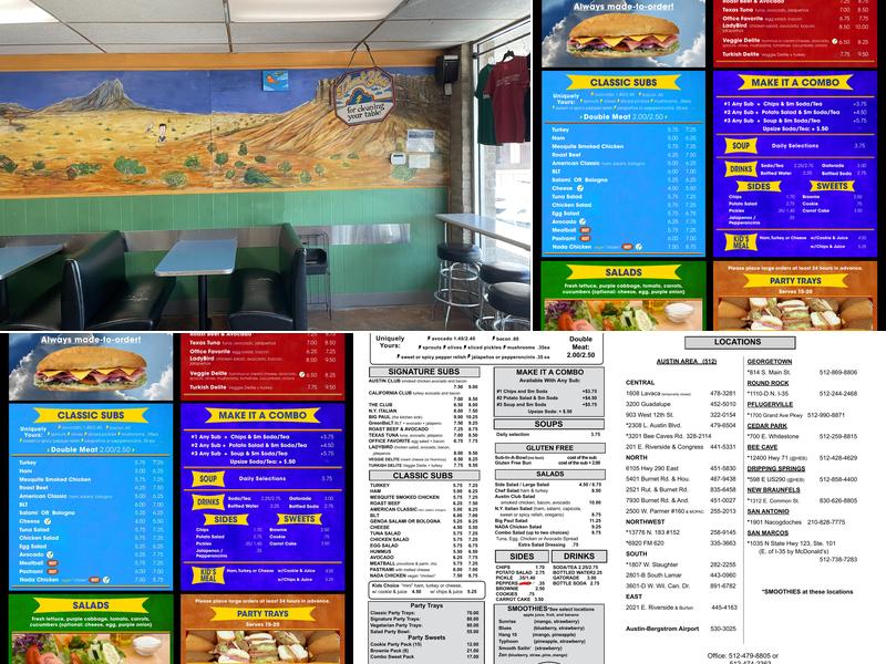 ThunderCloud Subs Menu