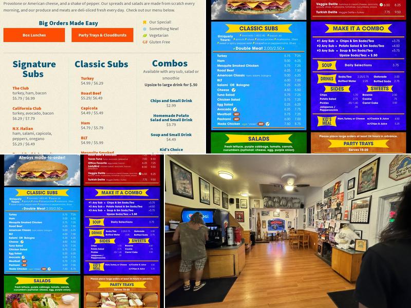 ThunderCloud Subs Menu