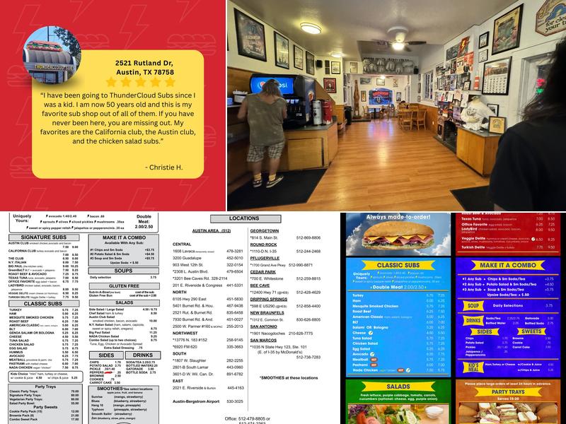 ThunderCloud Subs Menu