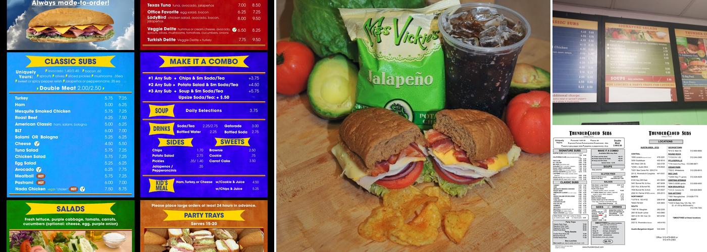 ThunderCloud Subs Menu