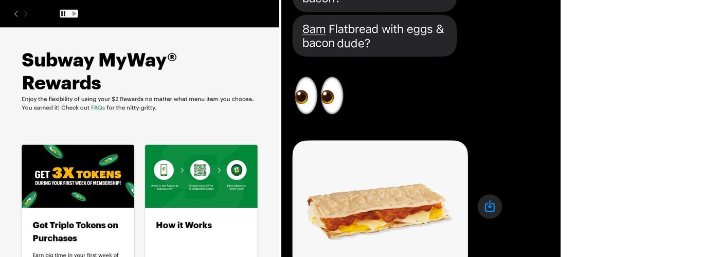 Subway Menu