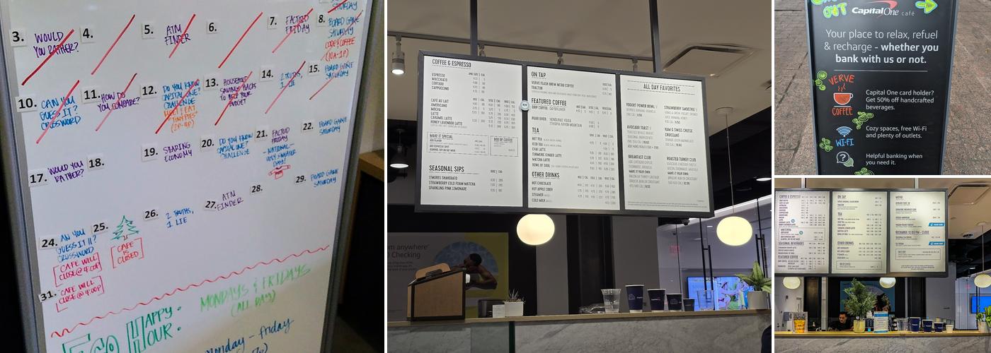 Capital One Café Menu