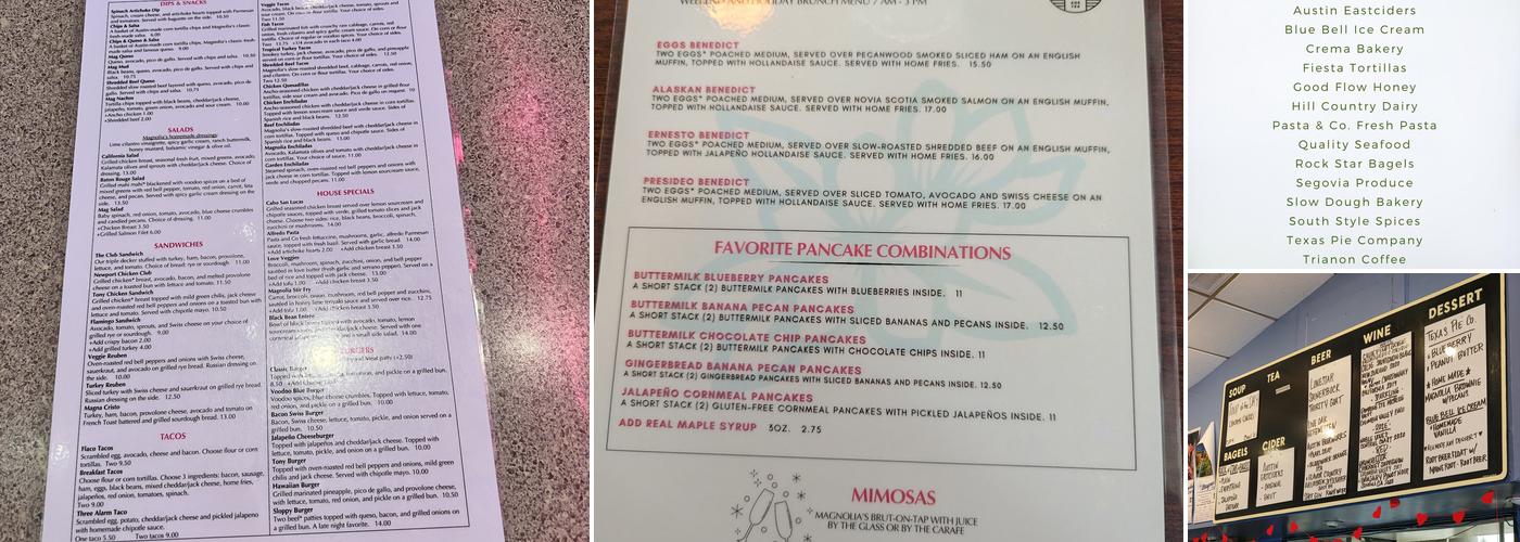 Magnolia Cafe Menu