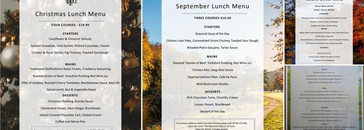 The Riverbank Restaurant(NSCG) Menu