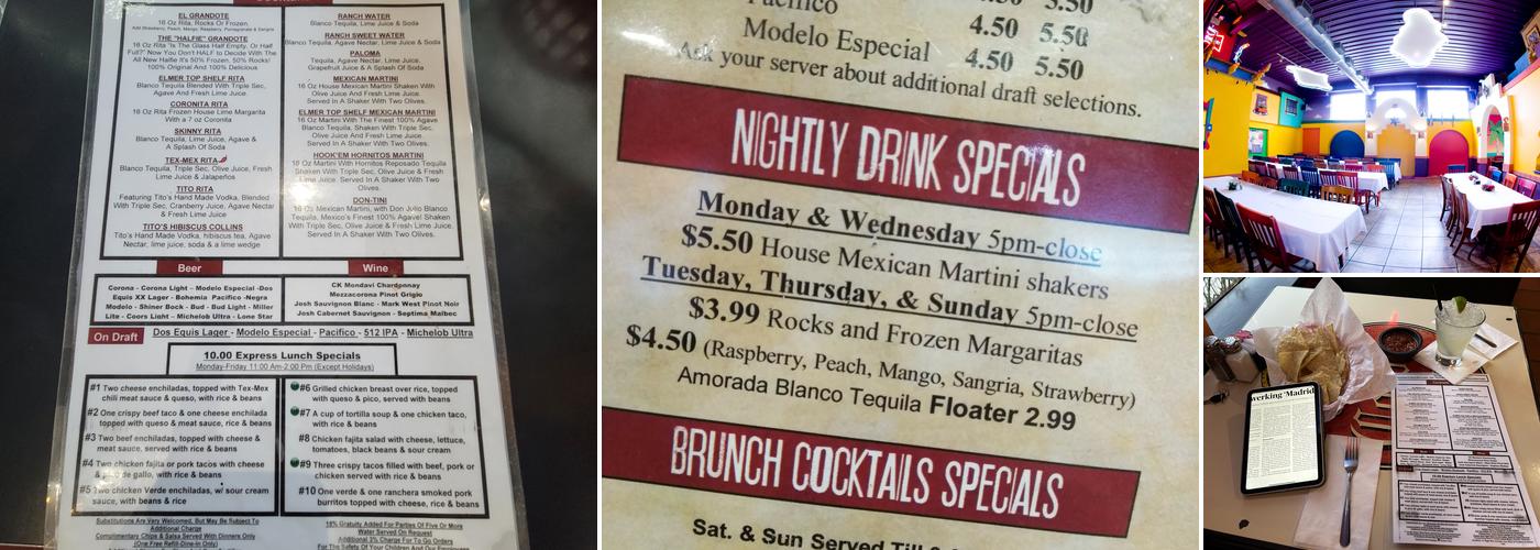 El Mercado Menu