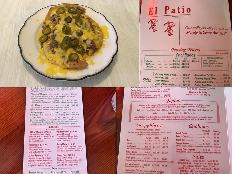 El Patio Restaurant Menu