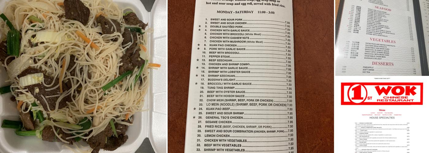 First Wok Menu