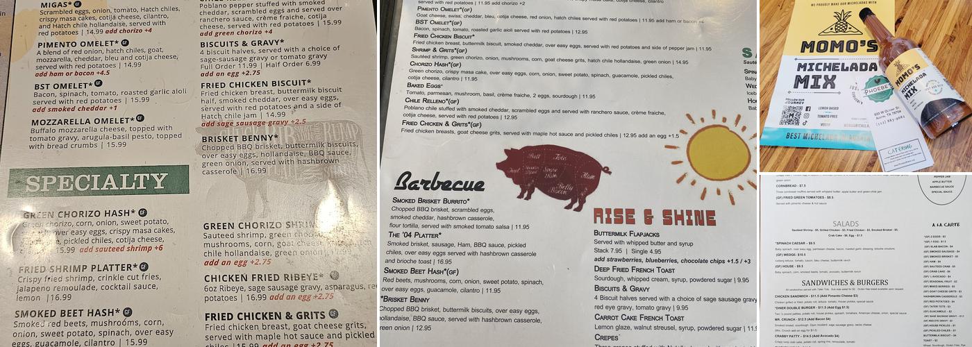 Phoebe's Diner - Oltorf Menu