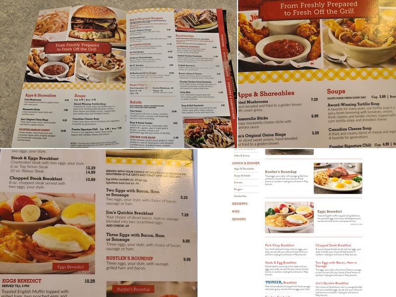 Jim's Restaurants Menu