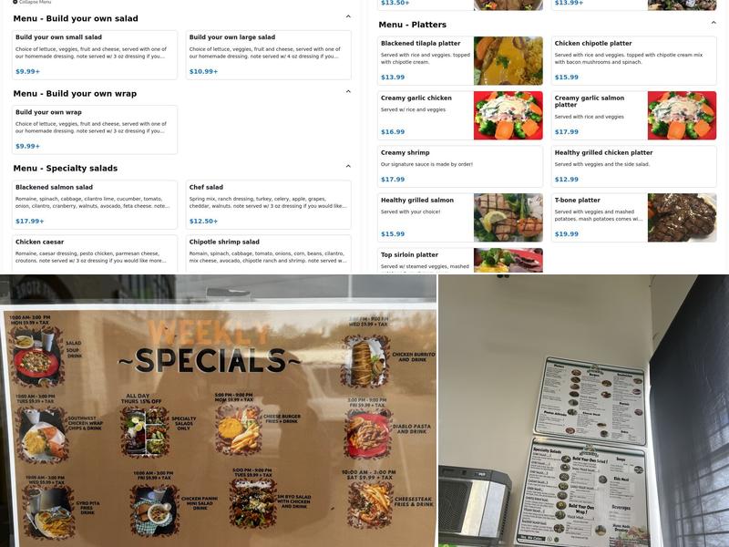 2n1 Salad Bar and Grill Menu