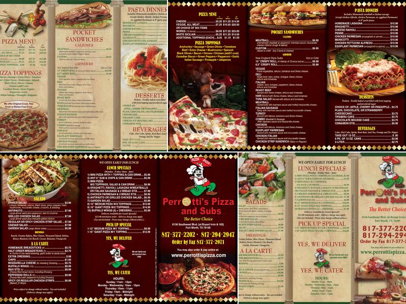 Perrotti's Pizza Menu