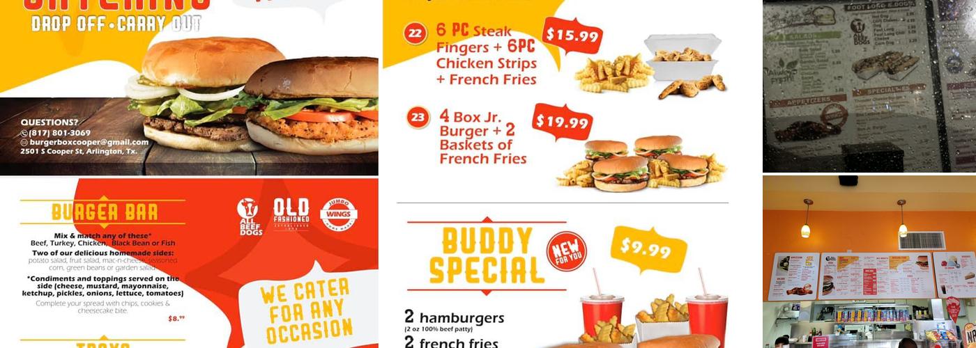 Burger Box Menu