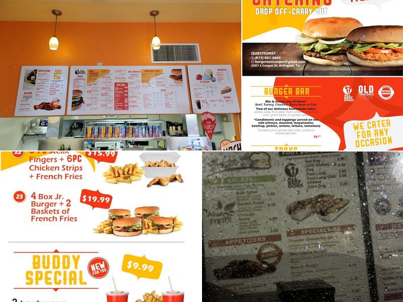 Burger Box Menu
