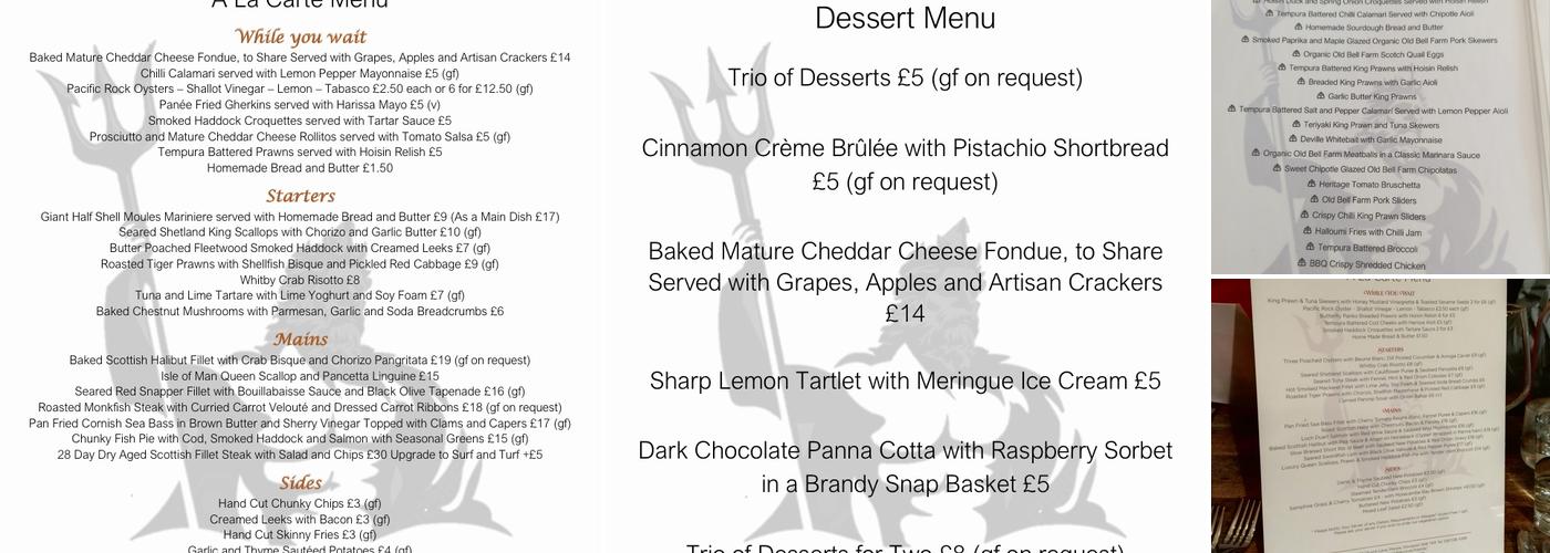 The Fisherman's Table Menu