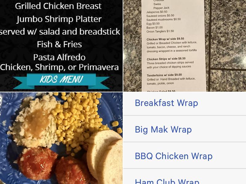 Mulligans Menu