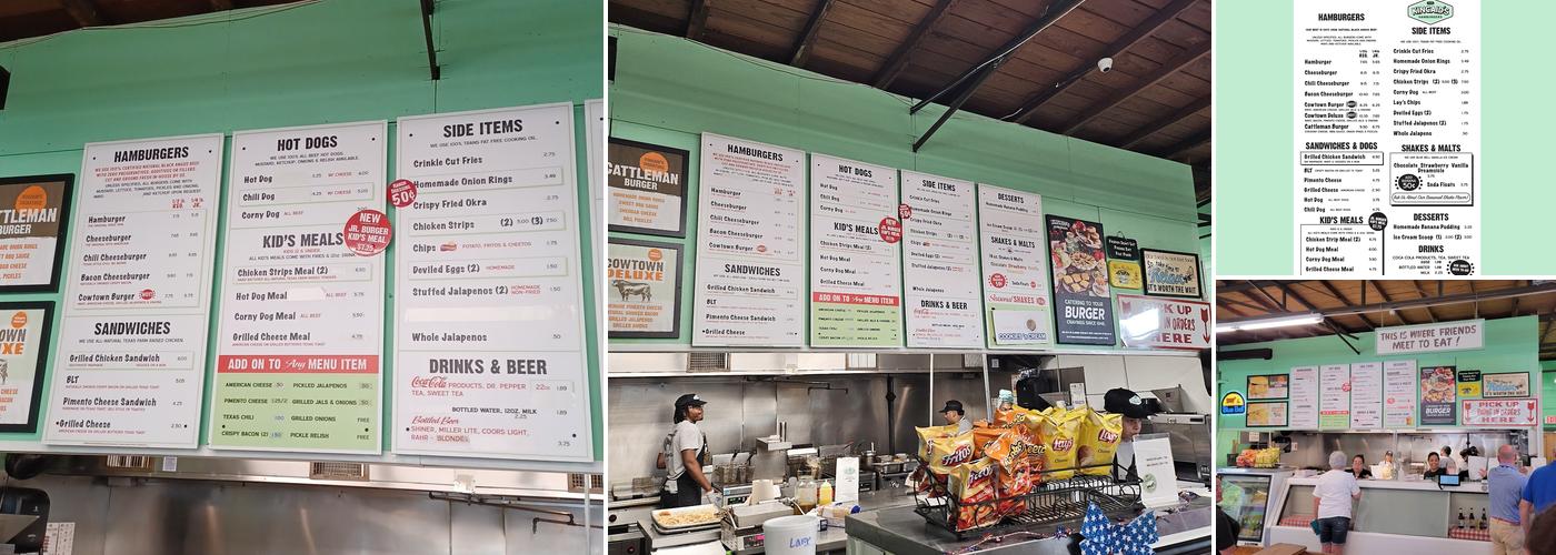 Kincaid's Hamburgers Menu