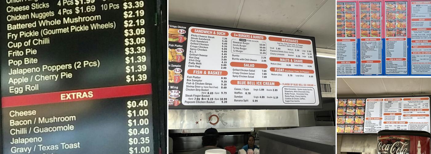 Burger Box Menu