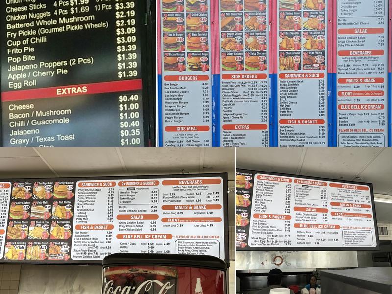Burger Box Menu