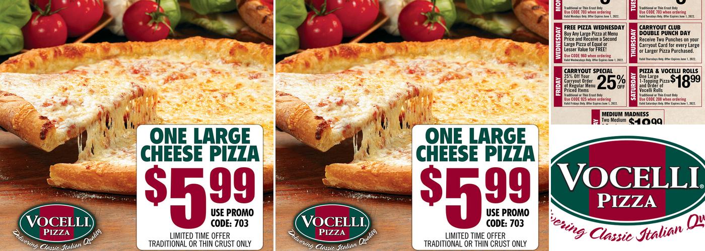 Vocelli Pizza Menu
