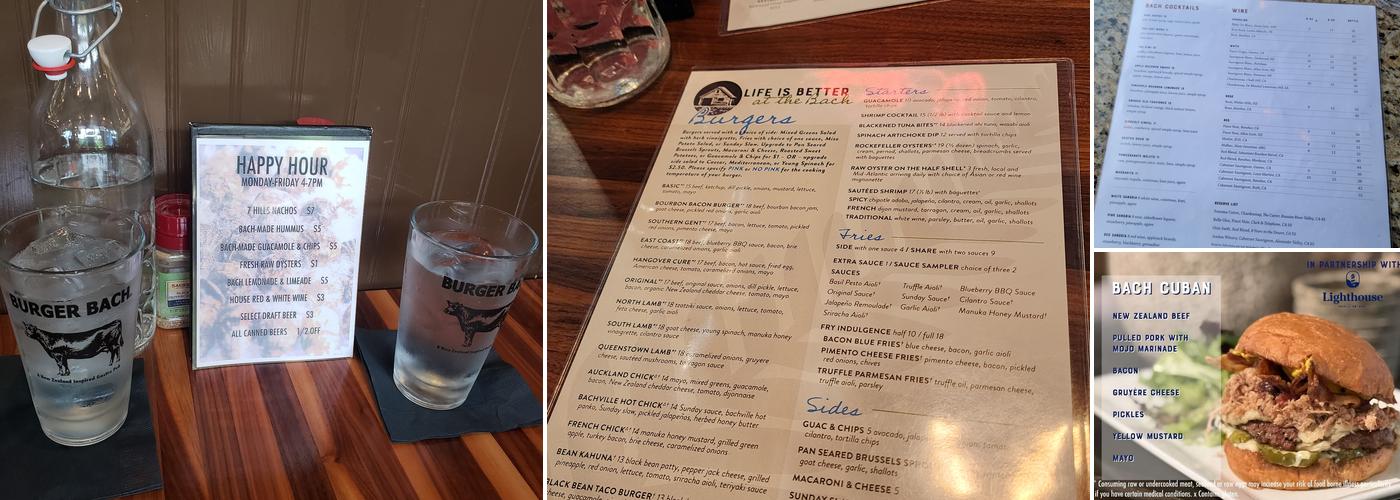 Burger Bach - Midlothian Menu