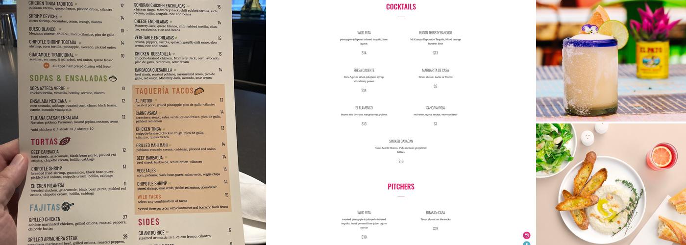 Wild Salsa Menu