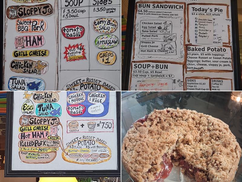 Bub's Pie Shop Menu