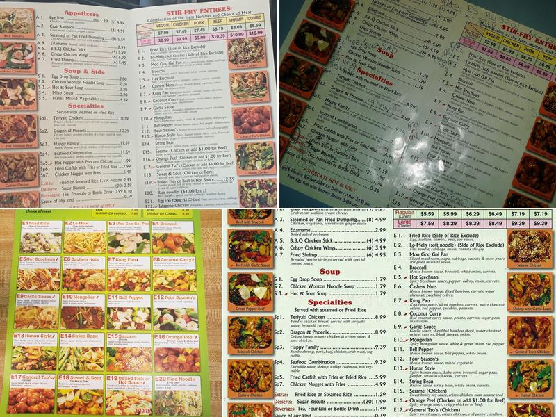 Bowl Express Menu