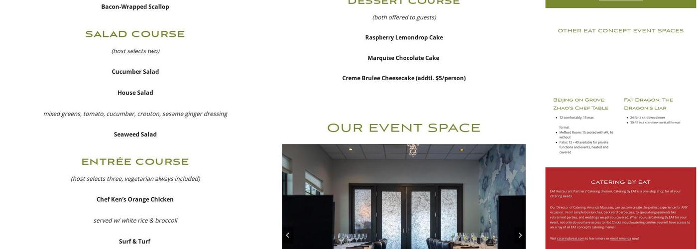 Wild Ginger Menu