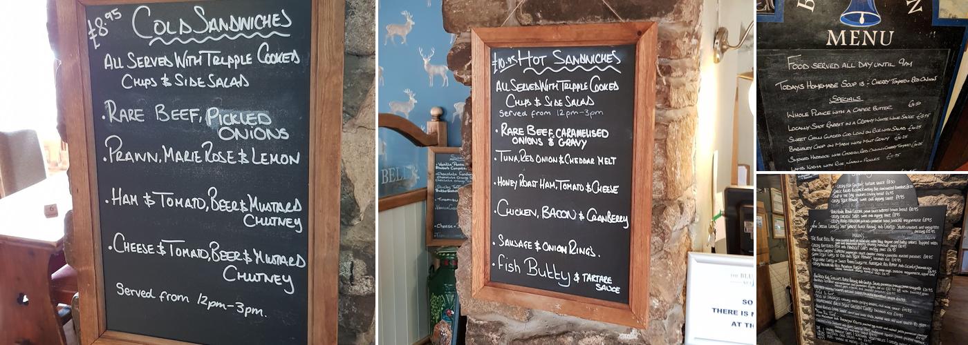 The Blue Bell Inn Menu