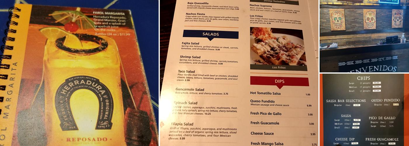 El Cerro Azul Menu