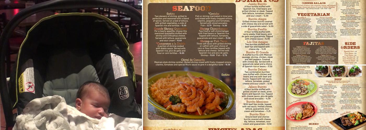 Rico's Mexican Grill Menu