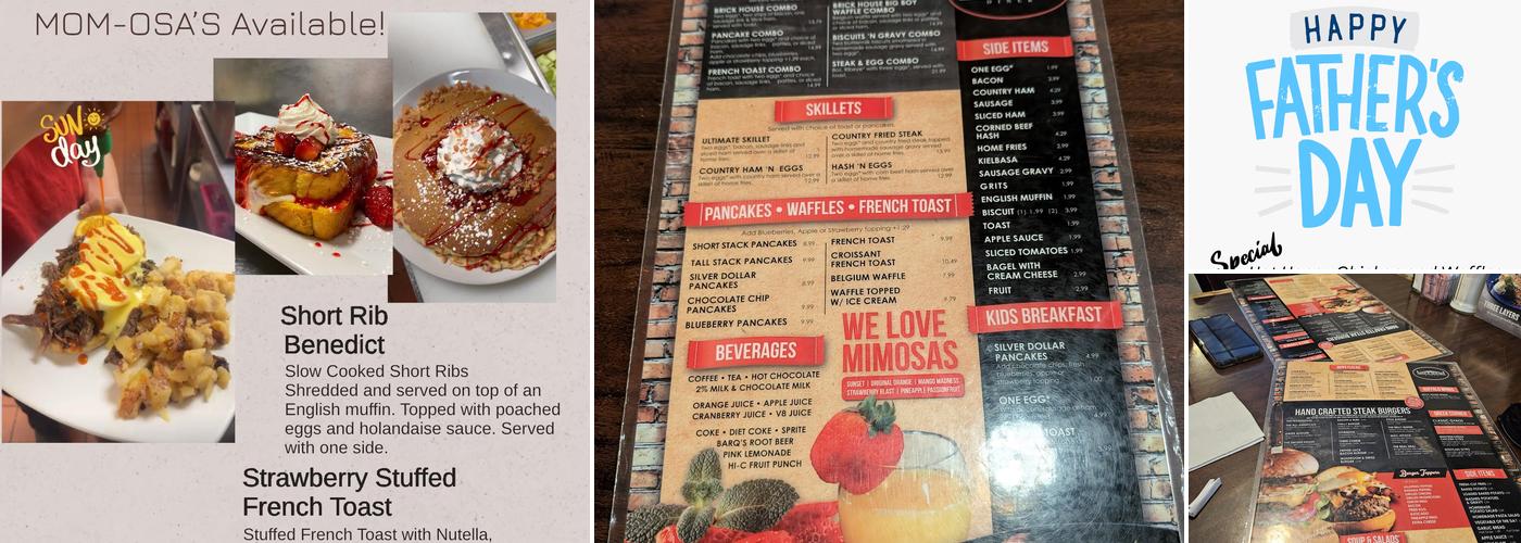 Brick House Diner Menu