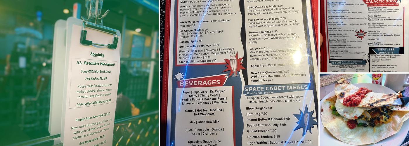 Galaxy Diner Menu