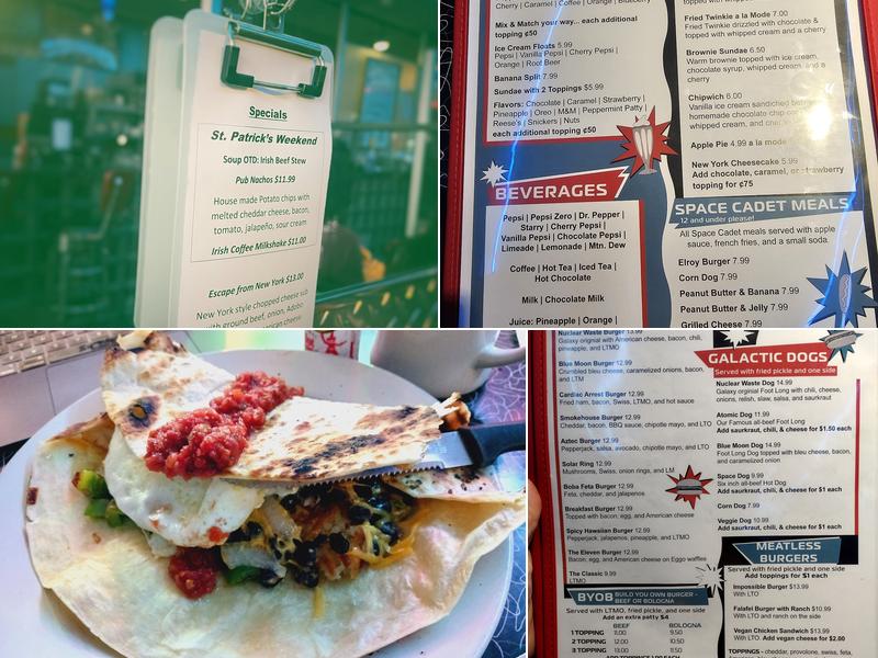 Galaxy Diner Menu