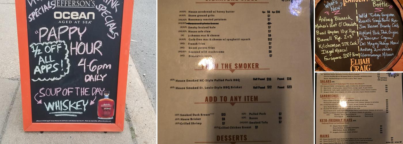 McCormack's Whisky Grill Menu