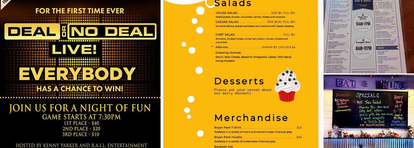 Bryan Park Bar & Grill Menu