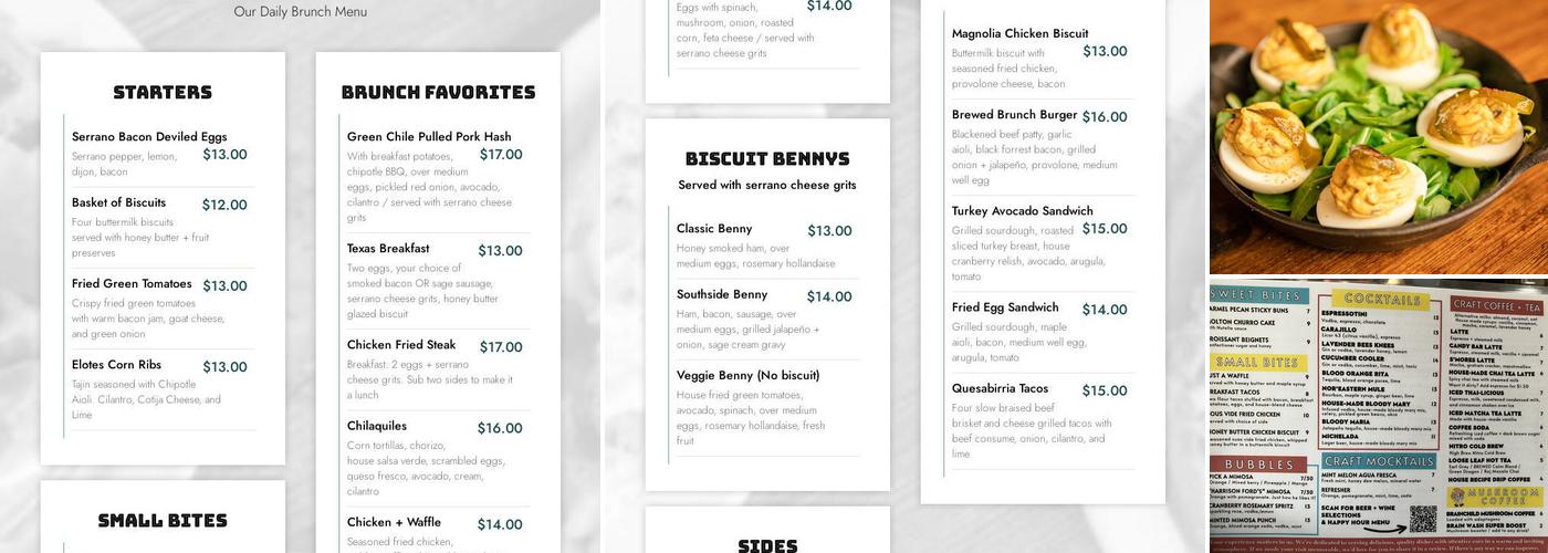 BREWED Menu
