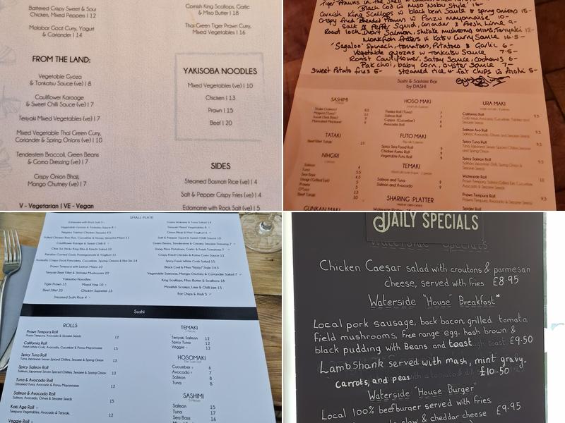 Waterside Kitchen & Bar Menu