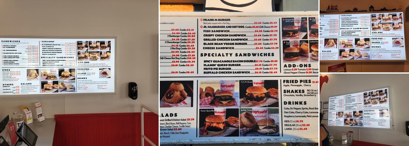 Charcoaler Drive-In Menu