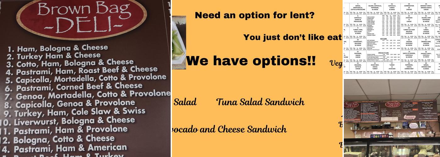 Brown Bag Deli Menu