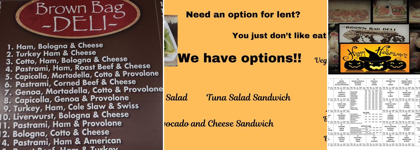 Brown Bag Deli Menu
