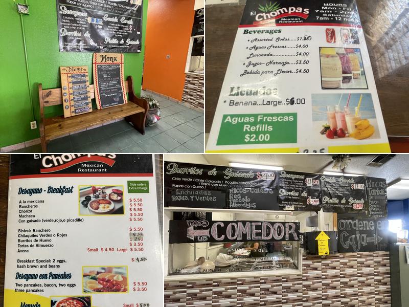 El Chompas Menu