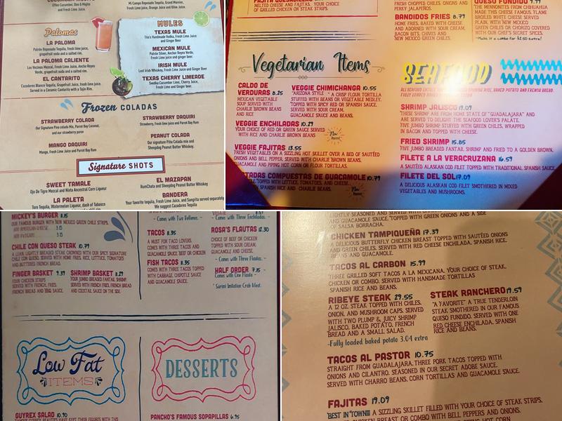 Los Bandidos De Carlos & Mickey's Menu
