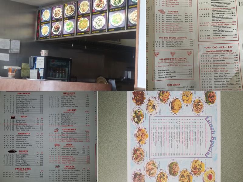New China Menu