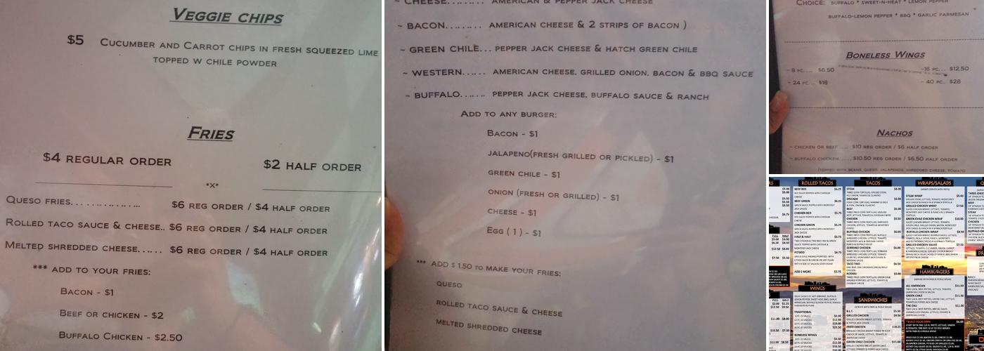 The District Pub & Kitchen Menu