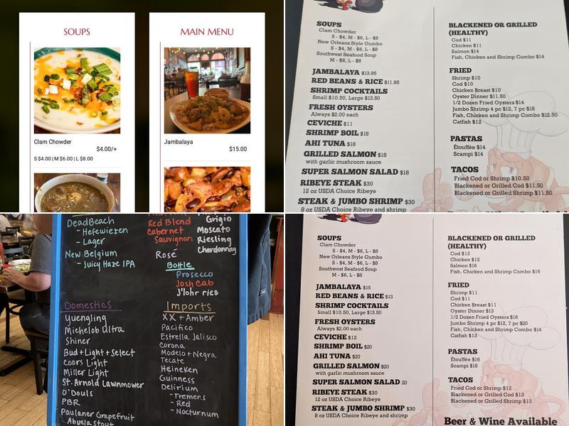 Mac's Downtown Menu