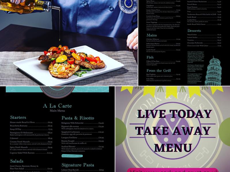 Cork and Crust Menu