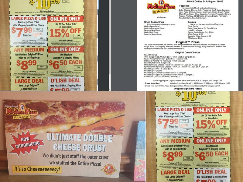 MrJims.Pizza Menu
