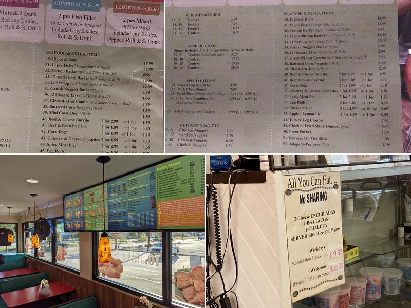 Peter's Chicken, Burger, Wings, & Seafood Menu