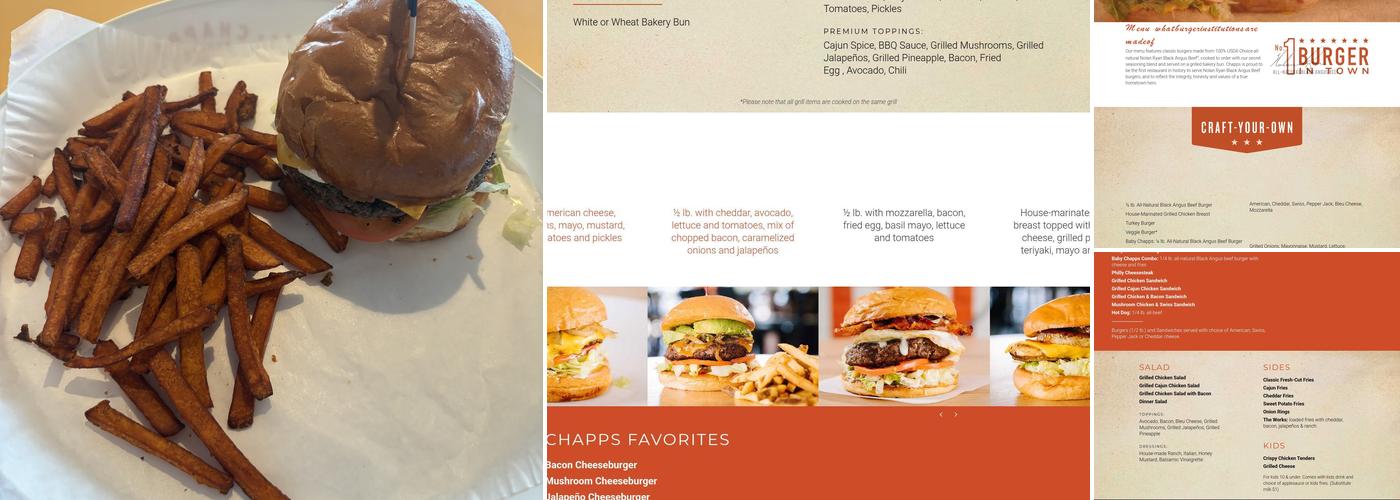 Chapps Burgers (Little Road) Menu